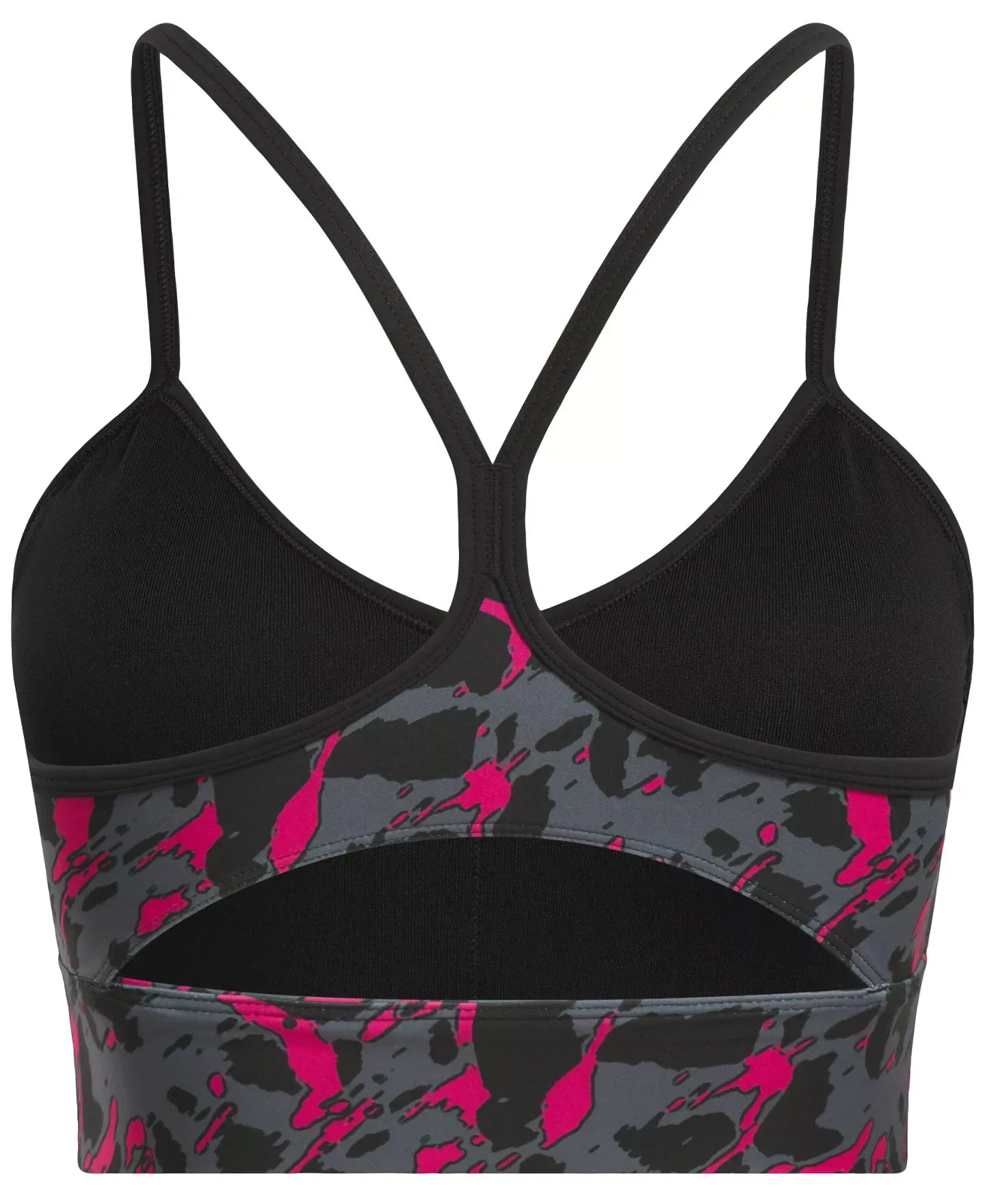 Reebok Women's ID Training Printed Cut-Out Bra