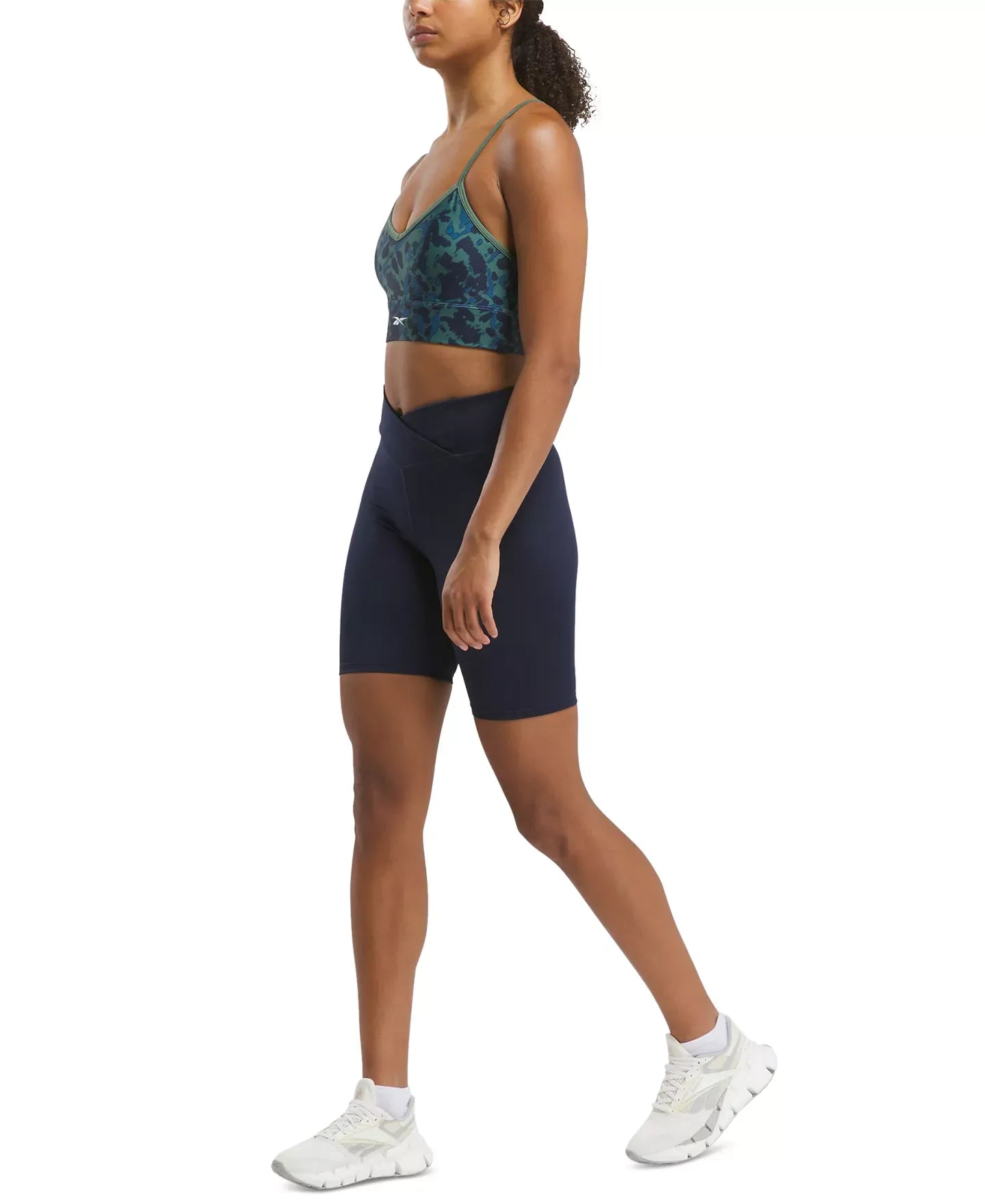 Reebok Women's ID Training Printed Cut-Out Bra