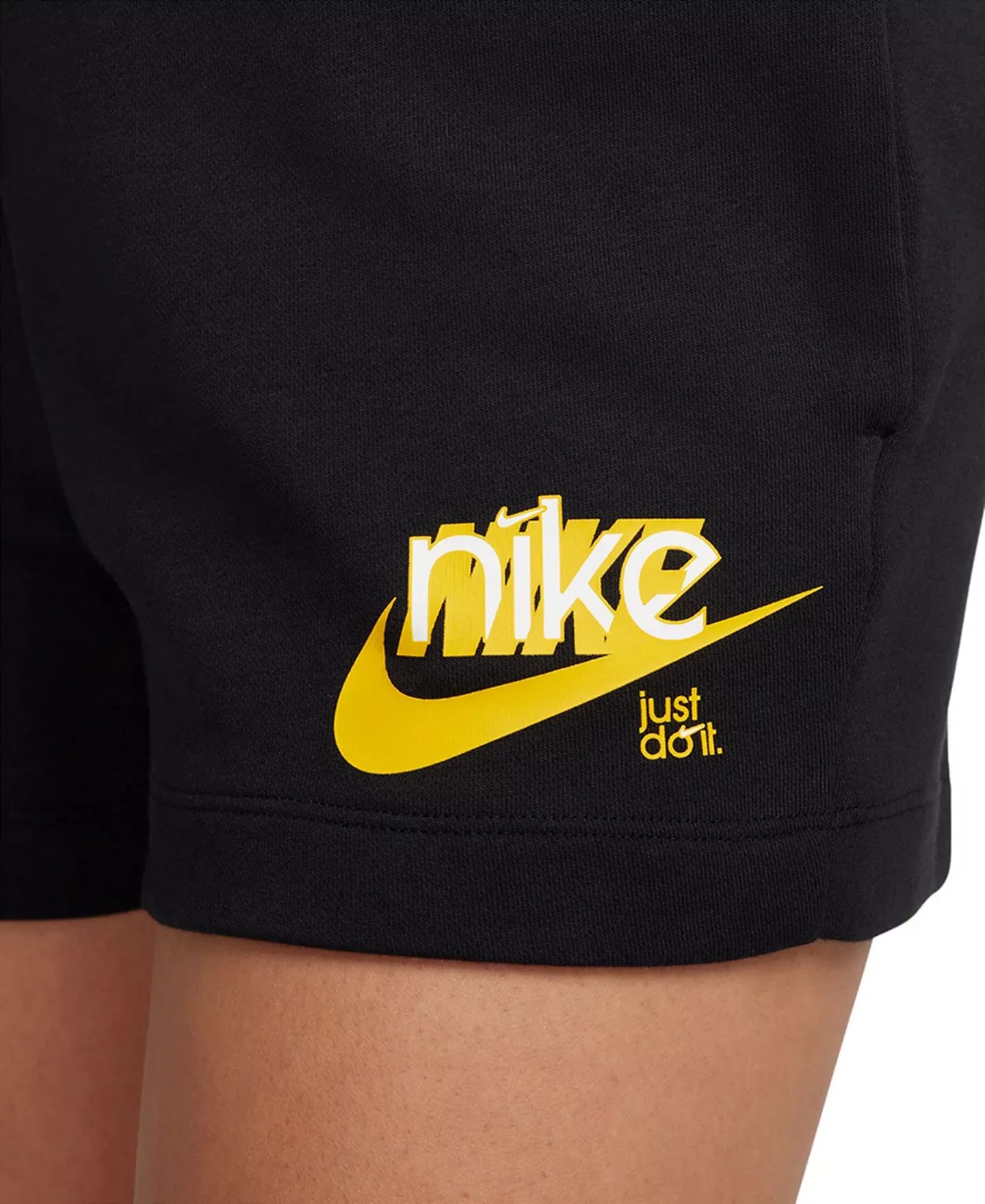 Nike Women's Sportswear Club French Terry Graphic Fleece Shorts
