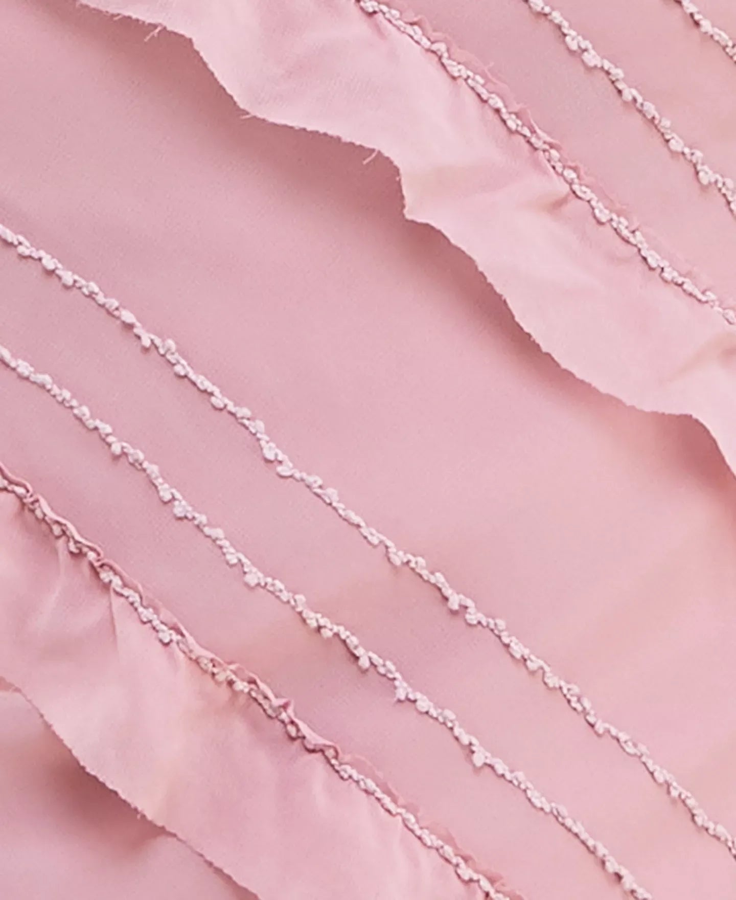 Speechless Ruffle Trim V-Neck Sleeveless Mini Sheath Dress