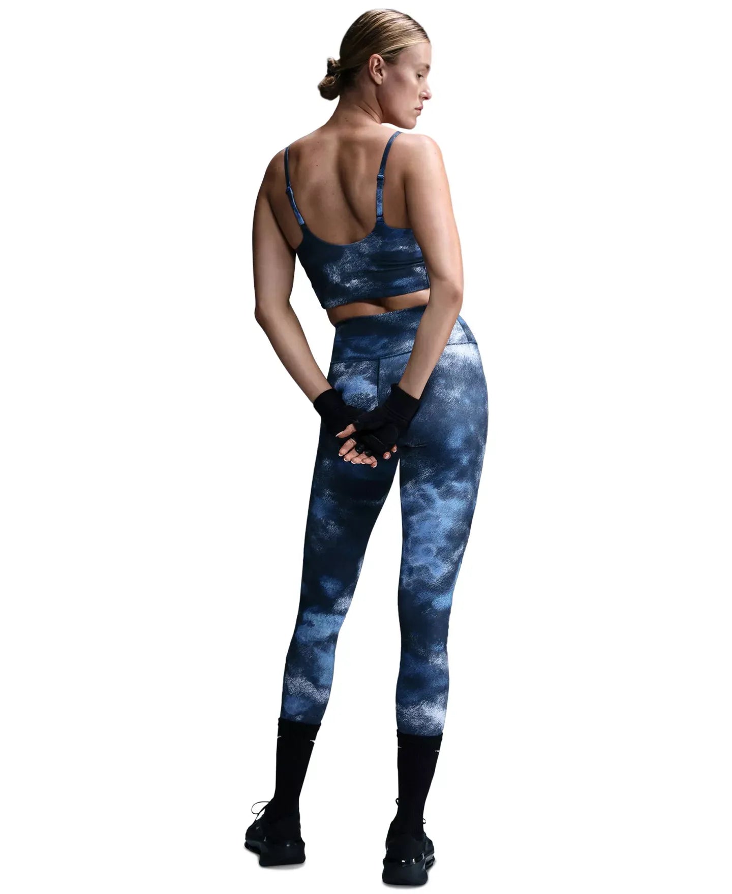 Nike Women's One Convertible Light-Support Longline Printed Sports Bra