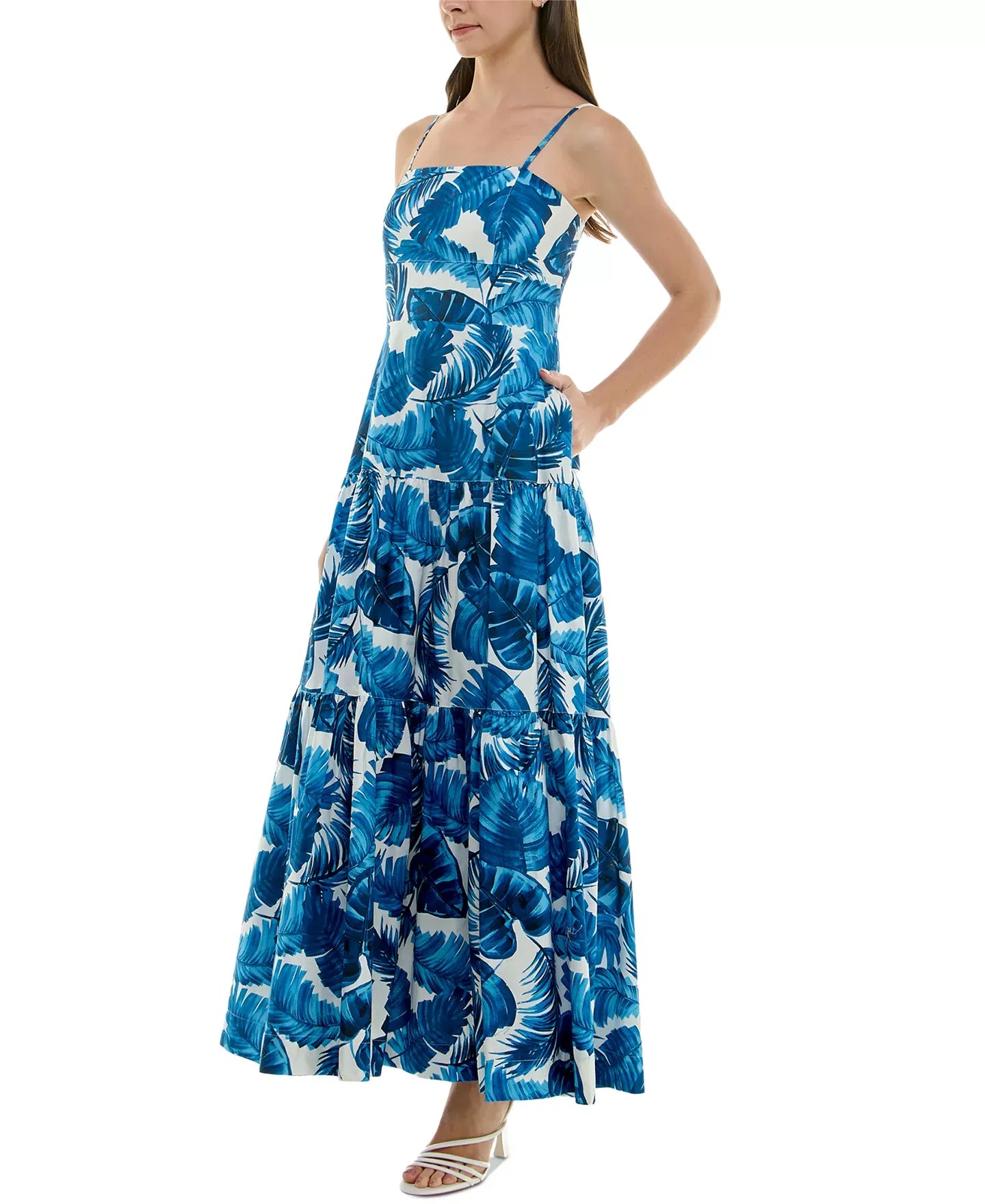 Taylor Women's Printed Tiered Maxi Dress