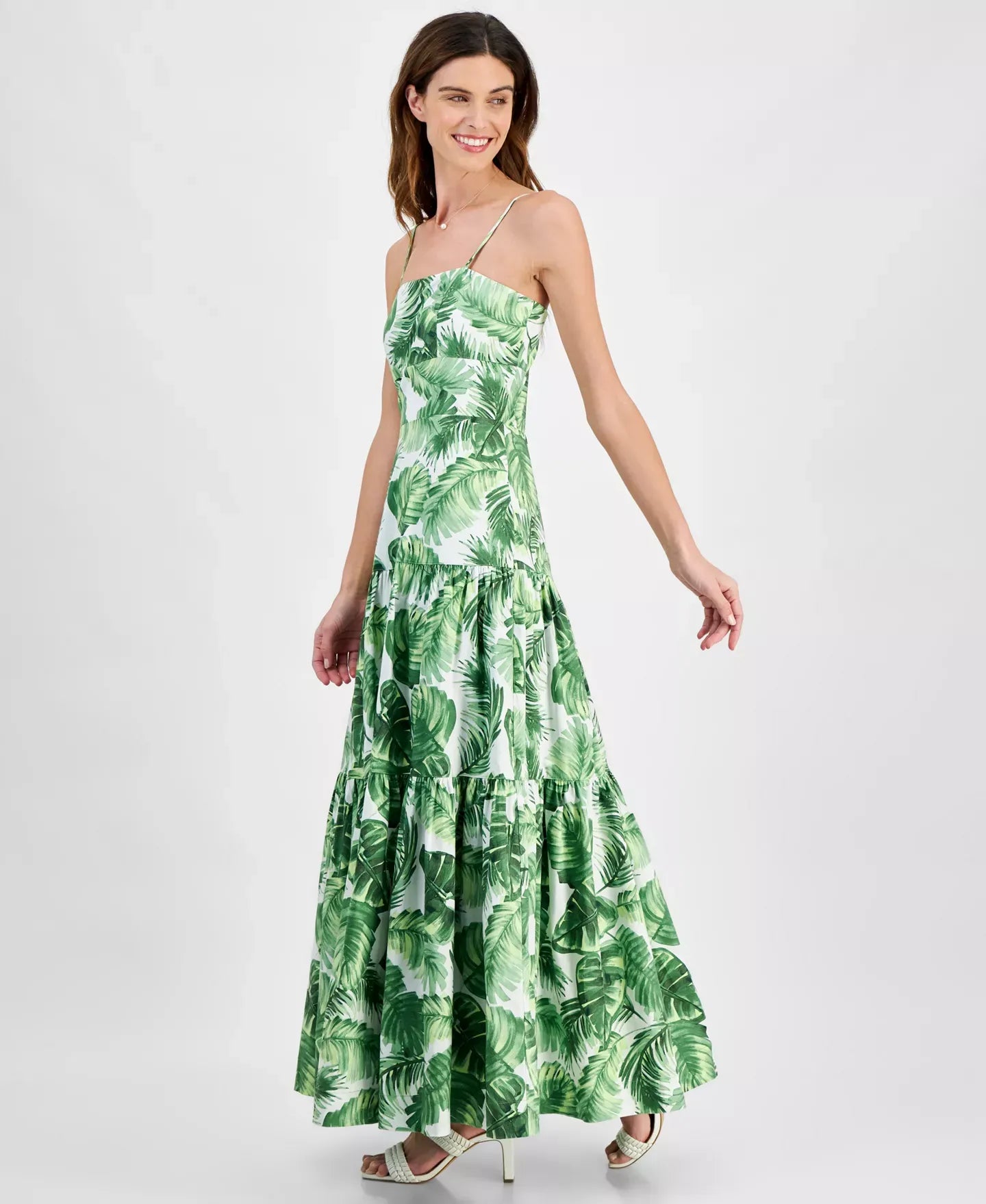 Taylor Women's Printed Tiered Maxi Dress