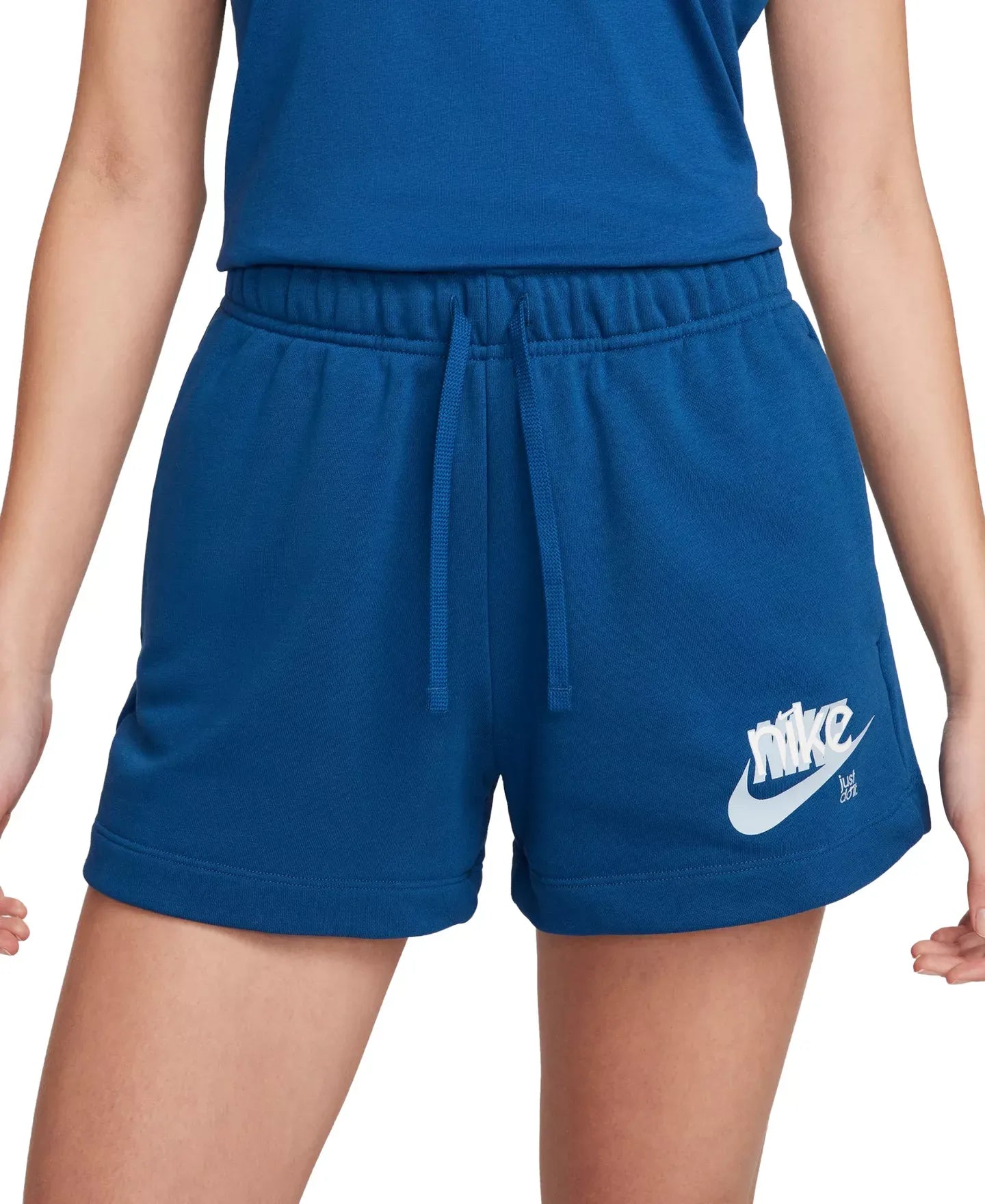 Nike Women's Sportswear Club French Terry Graphic Fleece Shorts