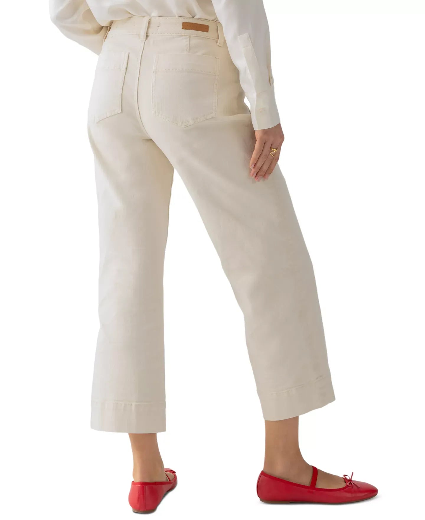 Sanctuary Women's The Marine Mid Rise Cropped Wide-Leg Jeans