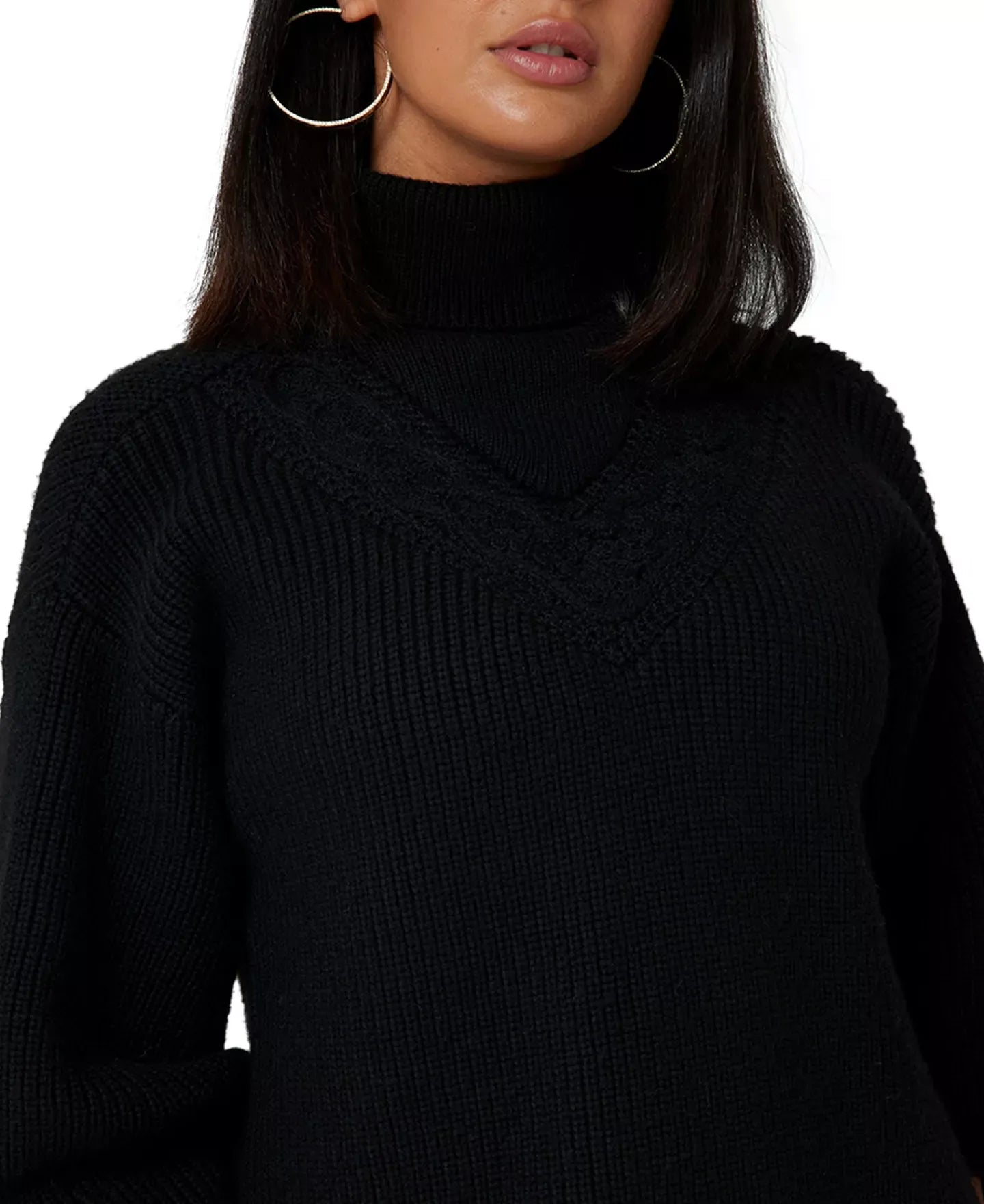 GUESS Women's Katie Turtleneck Long-Sleeve Sweater Dress