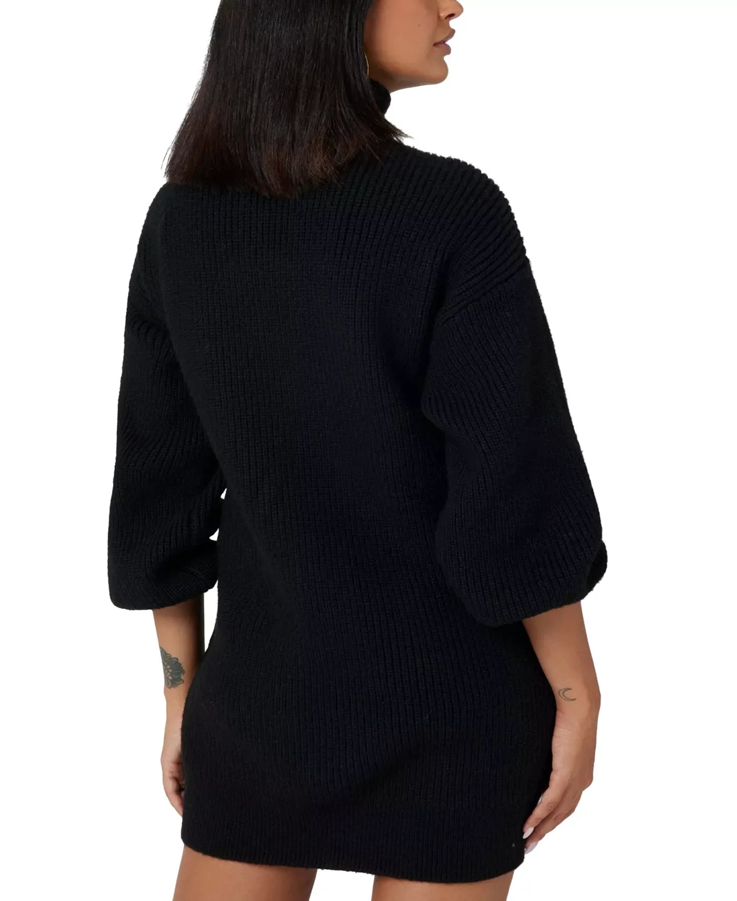 GUESS Women's Katie Turtleneck Long-Sleeve Sweater Dress