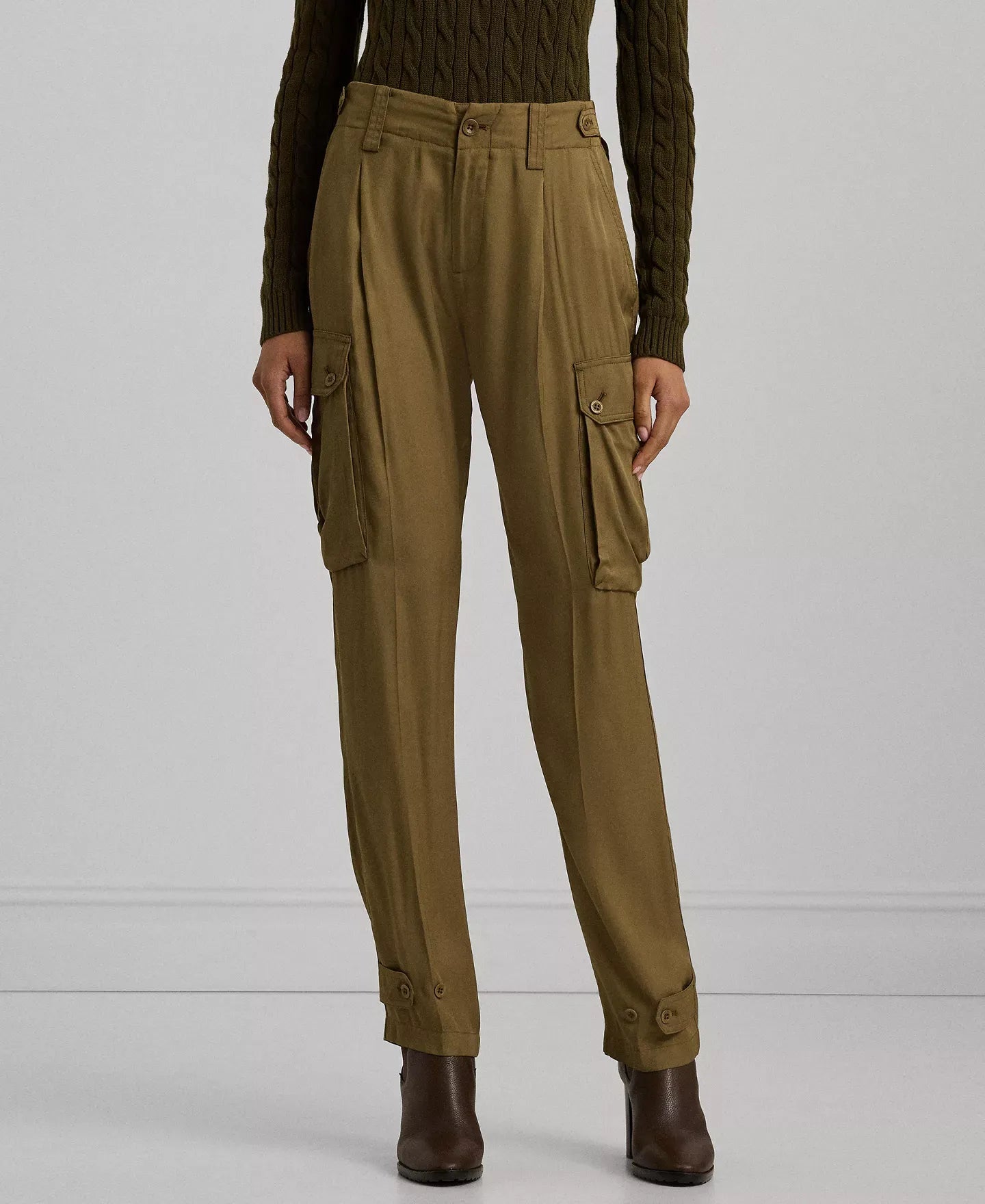 Lauren Ralph Lauren Women's Tapered Cargo Pants