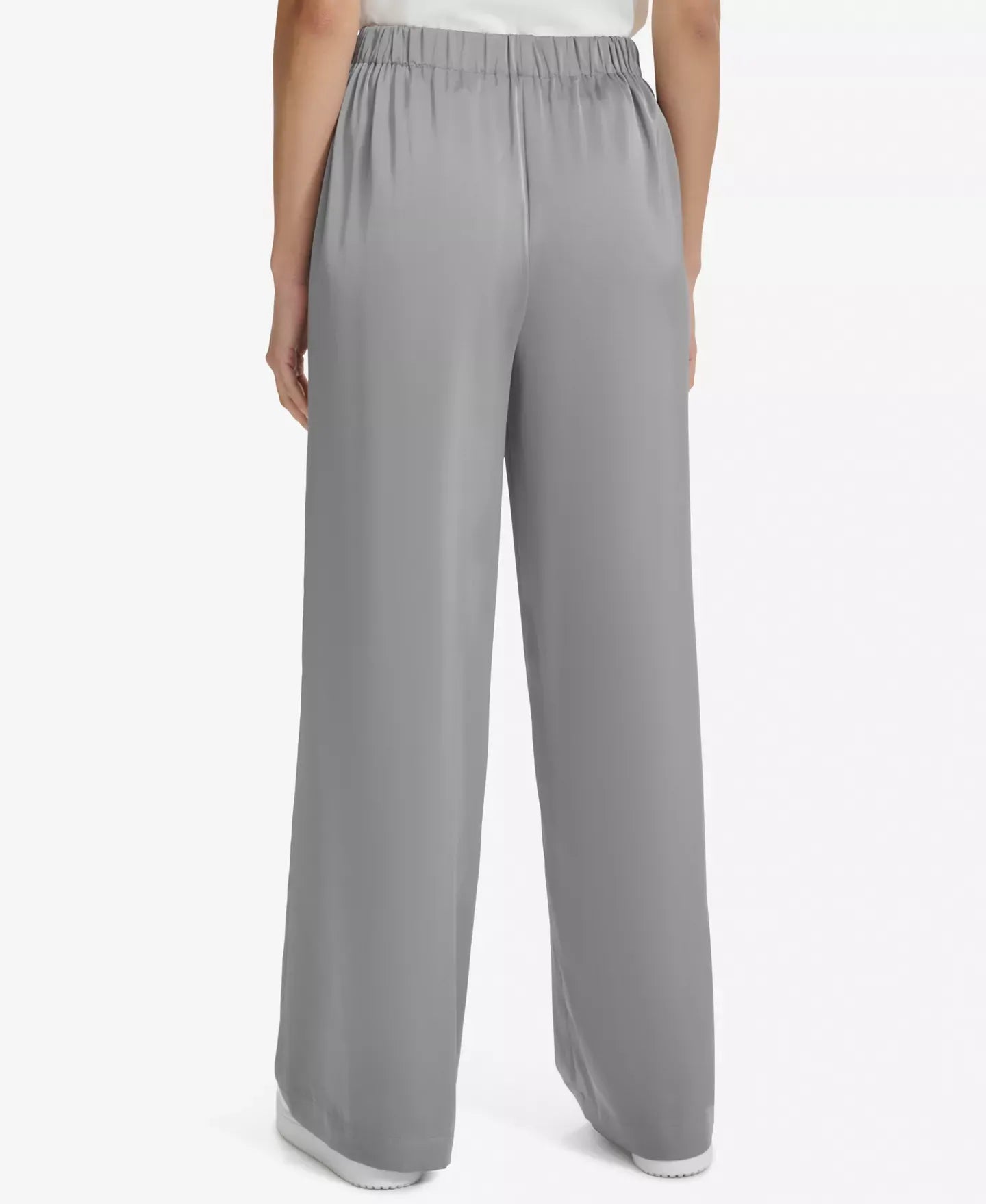 Calvin Klein Women's Elastic-Back Wide-Leg Pants