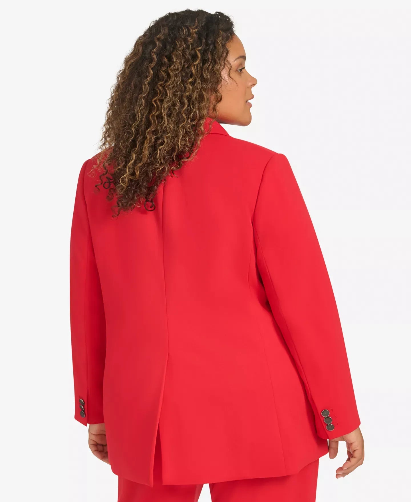Calvin Klein Plus Size Notch-Lapel Long-Sleeve Blazer Jacket