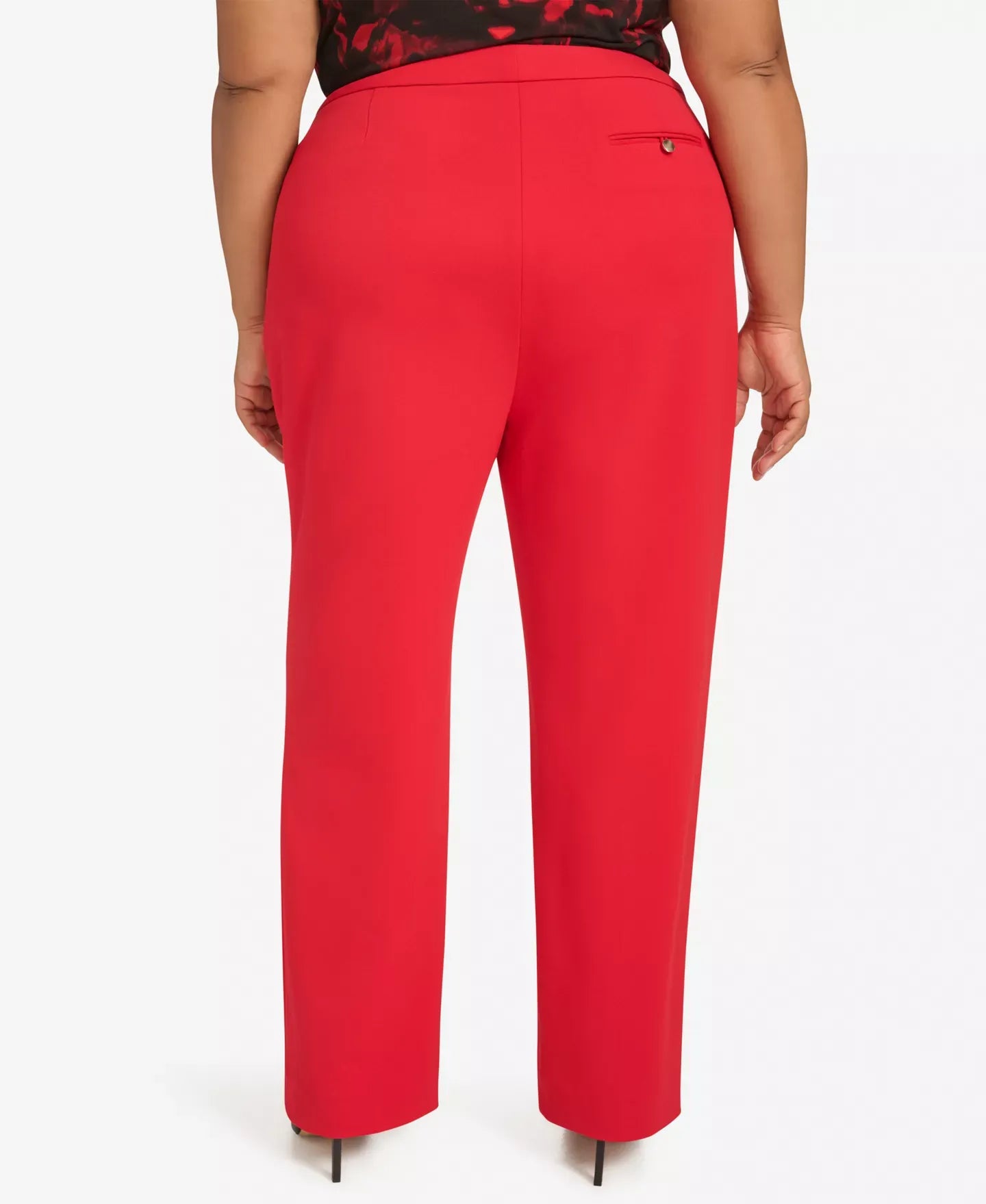 Calvin Klein Plus Size High-Rise Straight Leg Pants