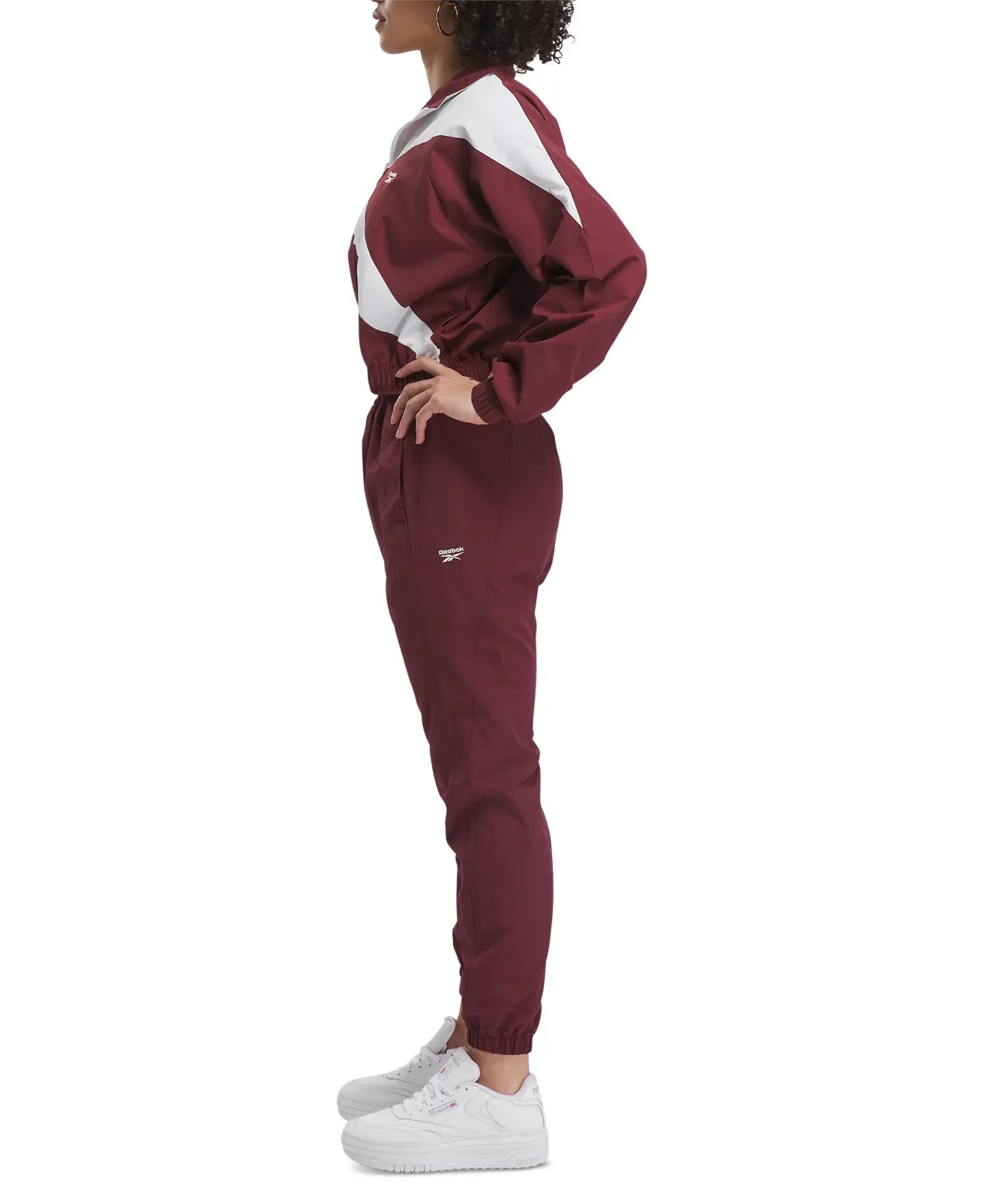 Reebok Women's Pull-On Logo Woven Track Pants