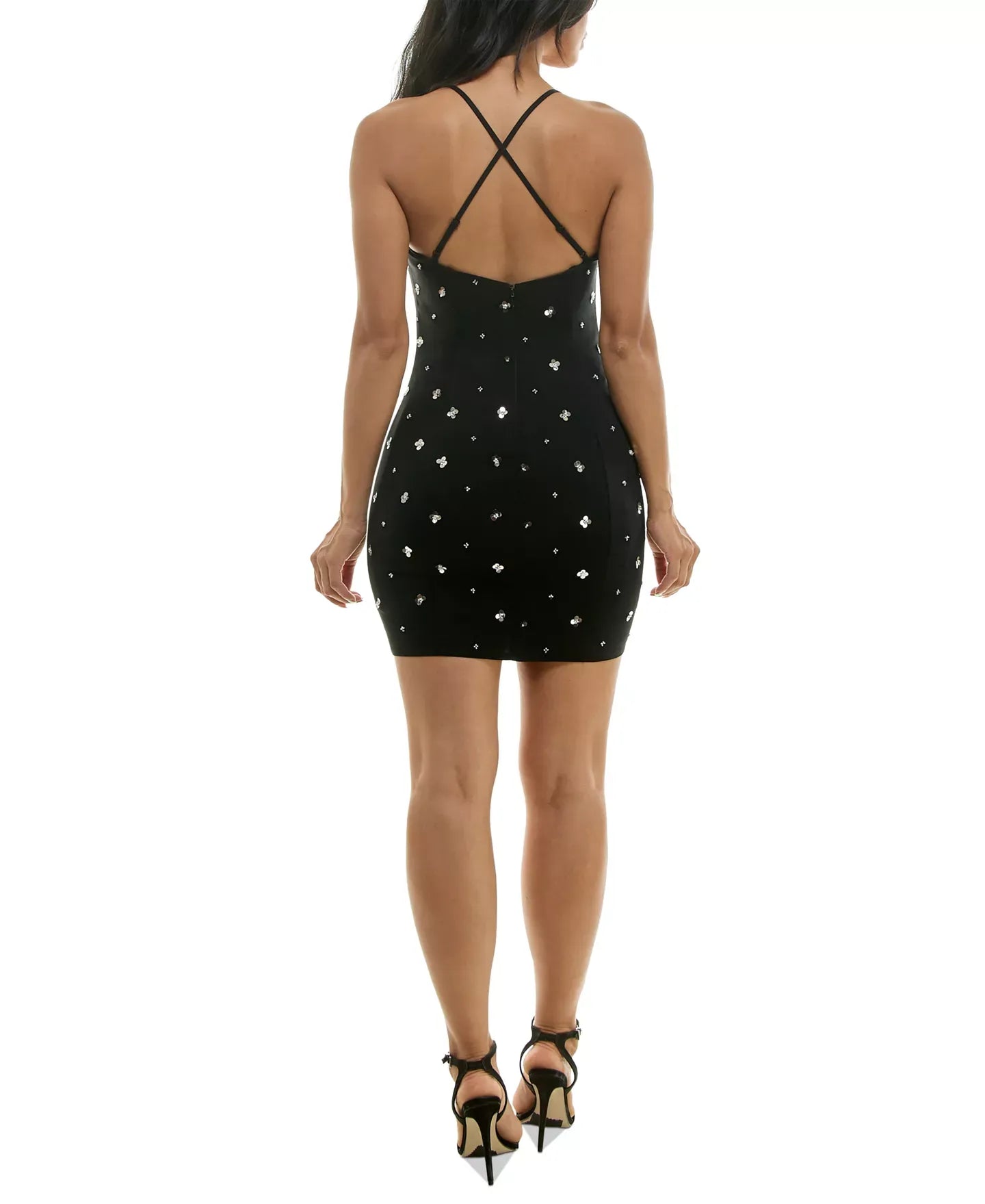 Crystal Doll Sequin Embellished Bodycon Dress
