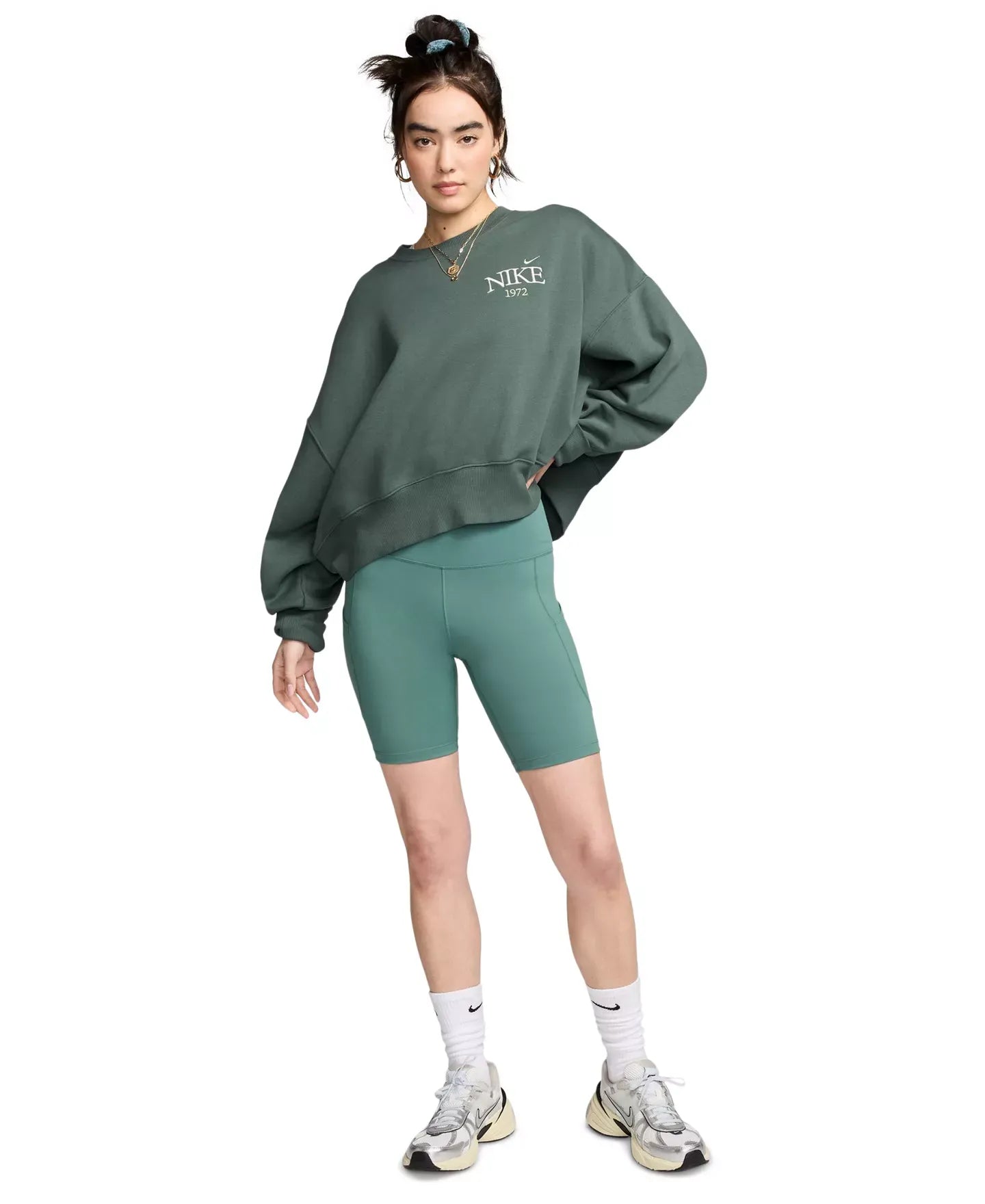 Nike Women's One High-Waisted Side-Pocket 8" Bike Shorts