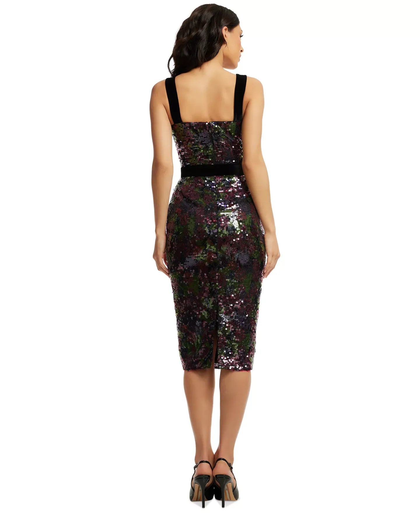 Dress the Population Women's Nicole Sequinned Midi Dress