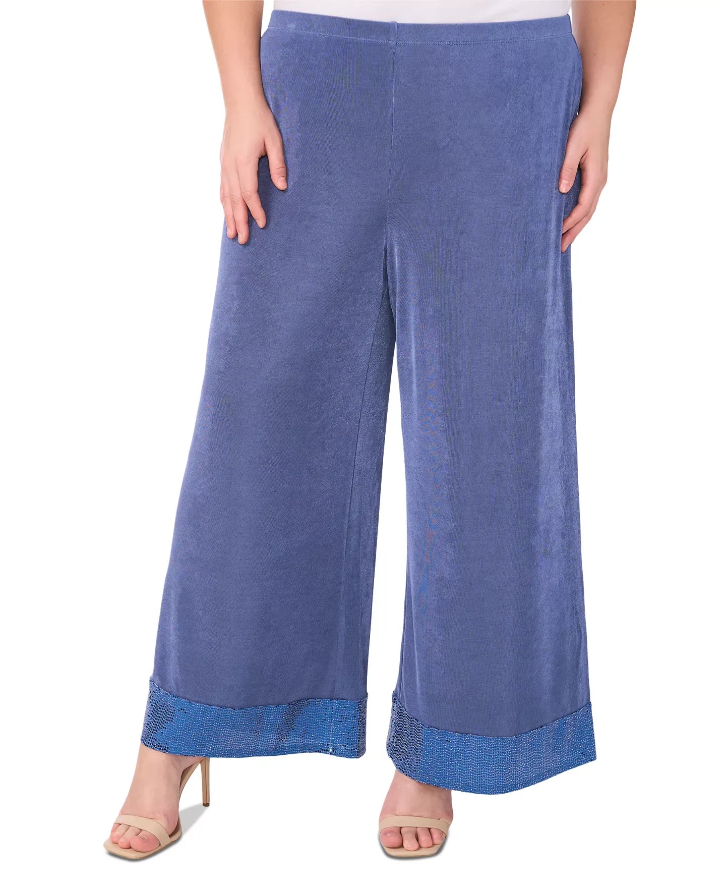 MSK Plus Size Jersey-Knit Wide-Leg Pants