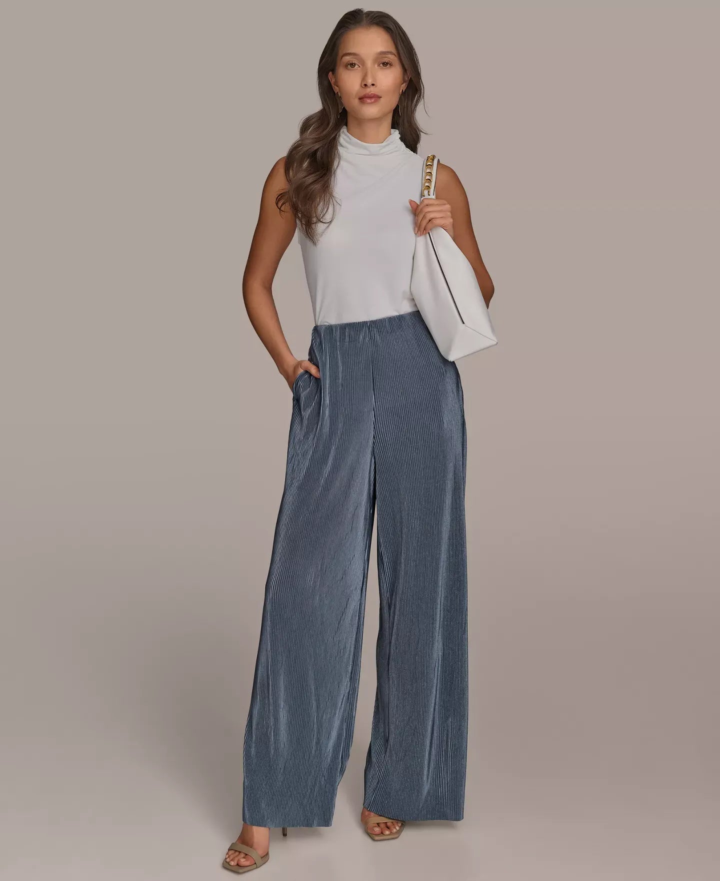 Donna Karan New York Women's Plisse Pull-On Pants