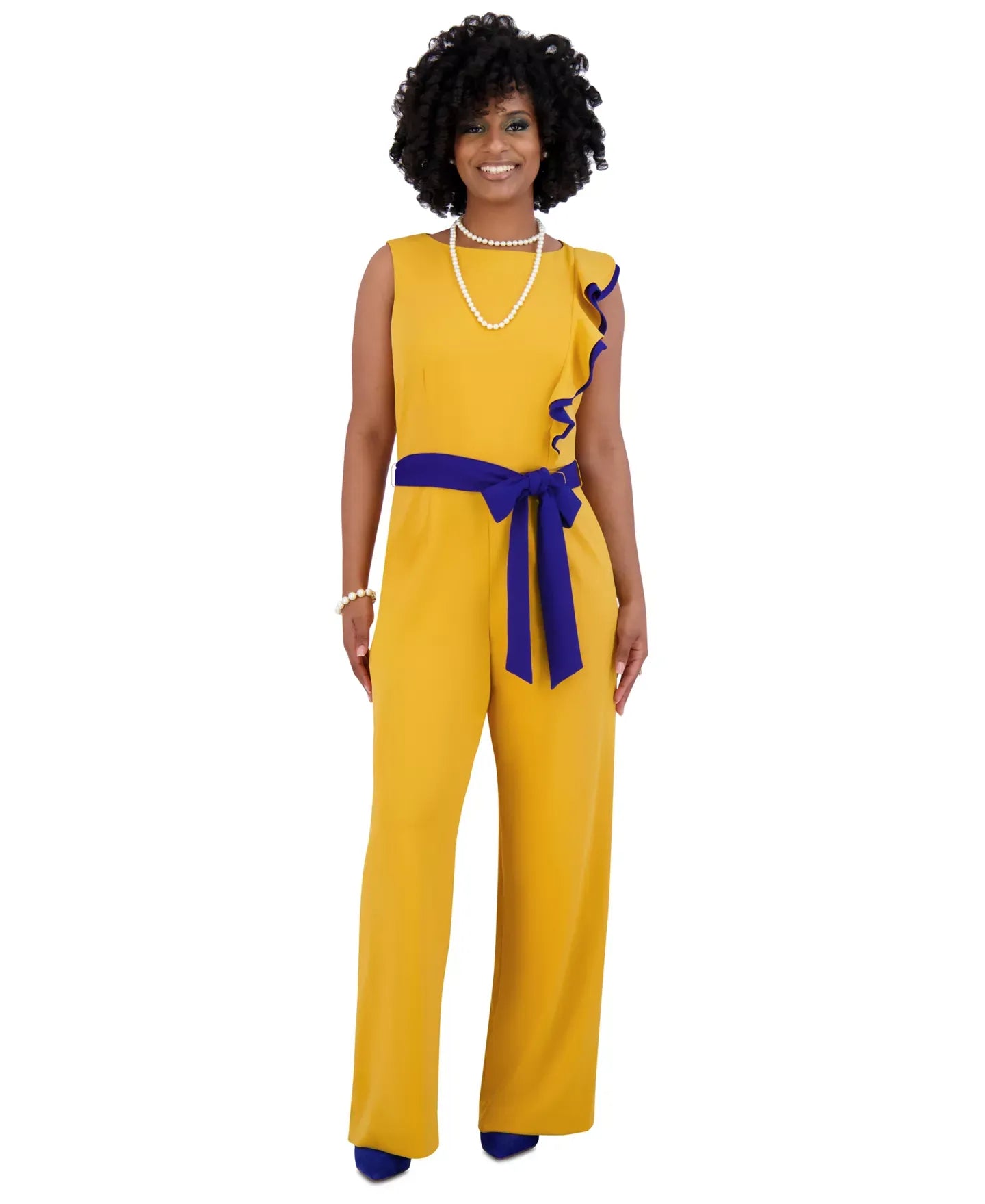 Kasper Women's Ruffle-Shoulder Sleeveless