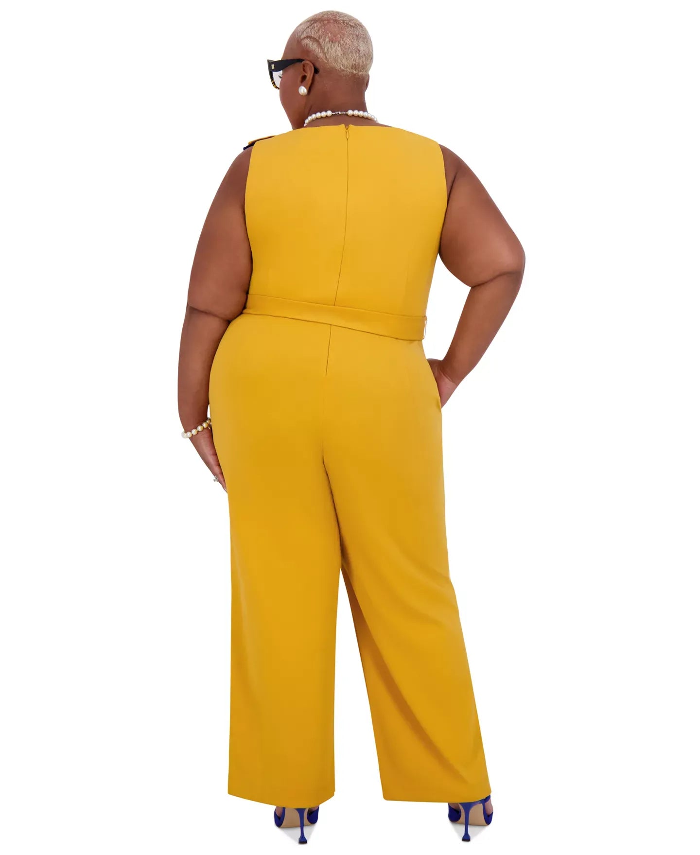 Kasper Women's Ruffle-Shoulder Sleeveless