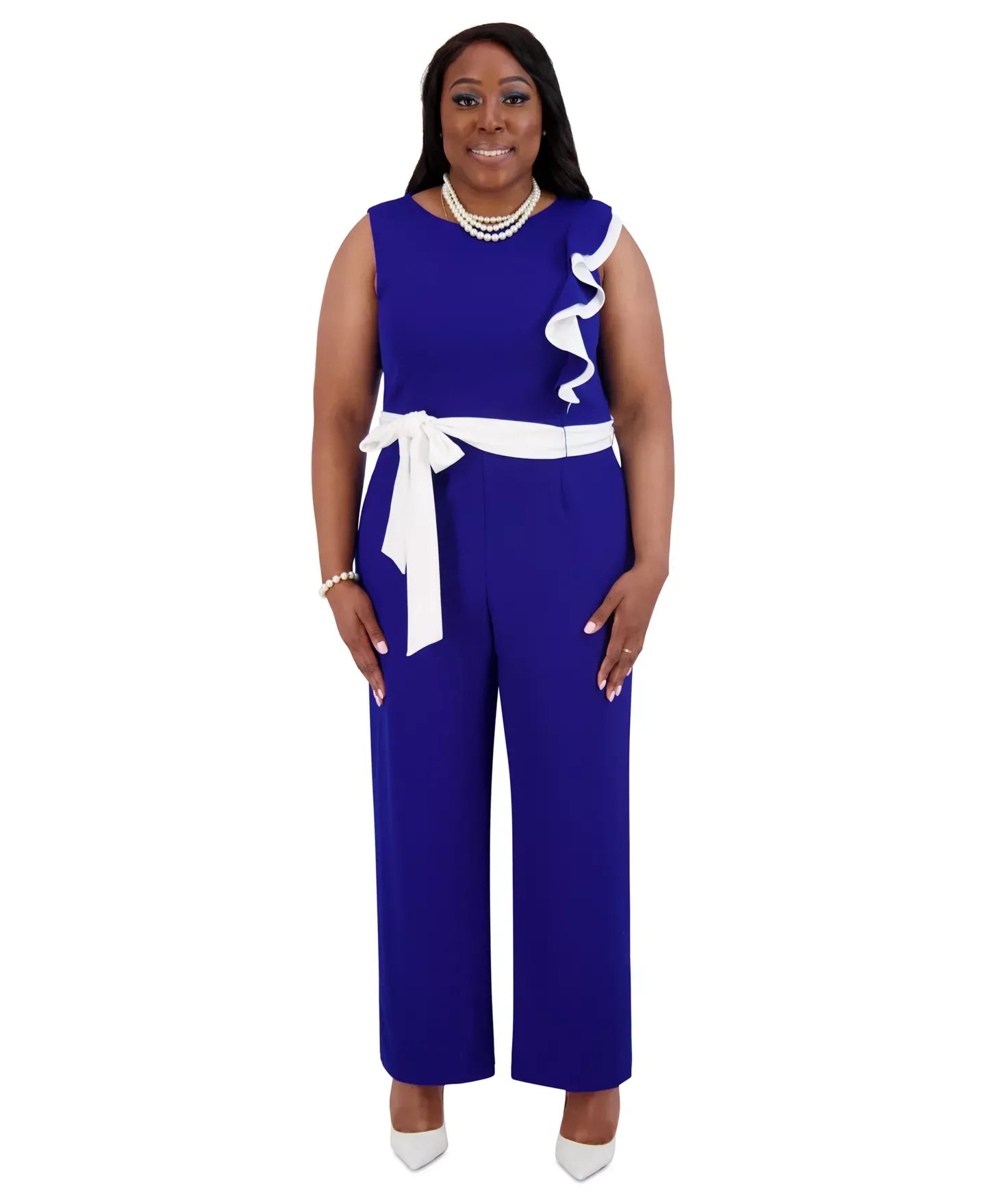 Kasper Women's Ruffle-Shoulder Sleeveless