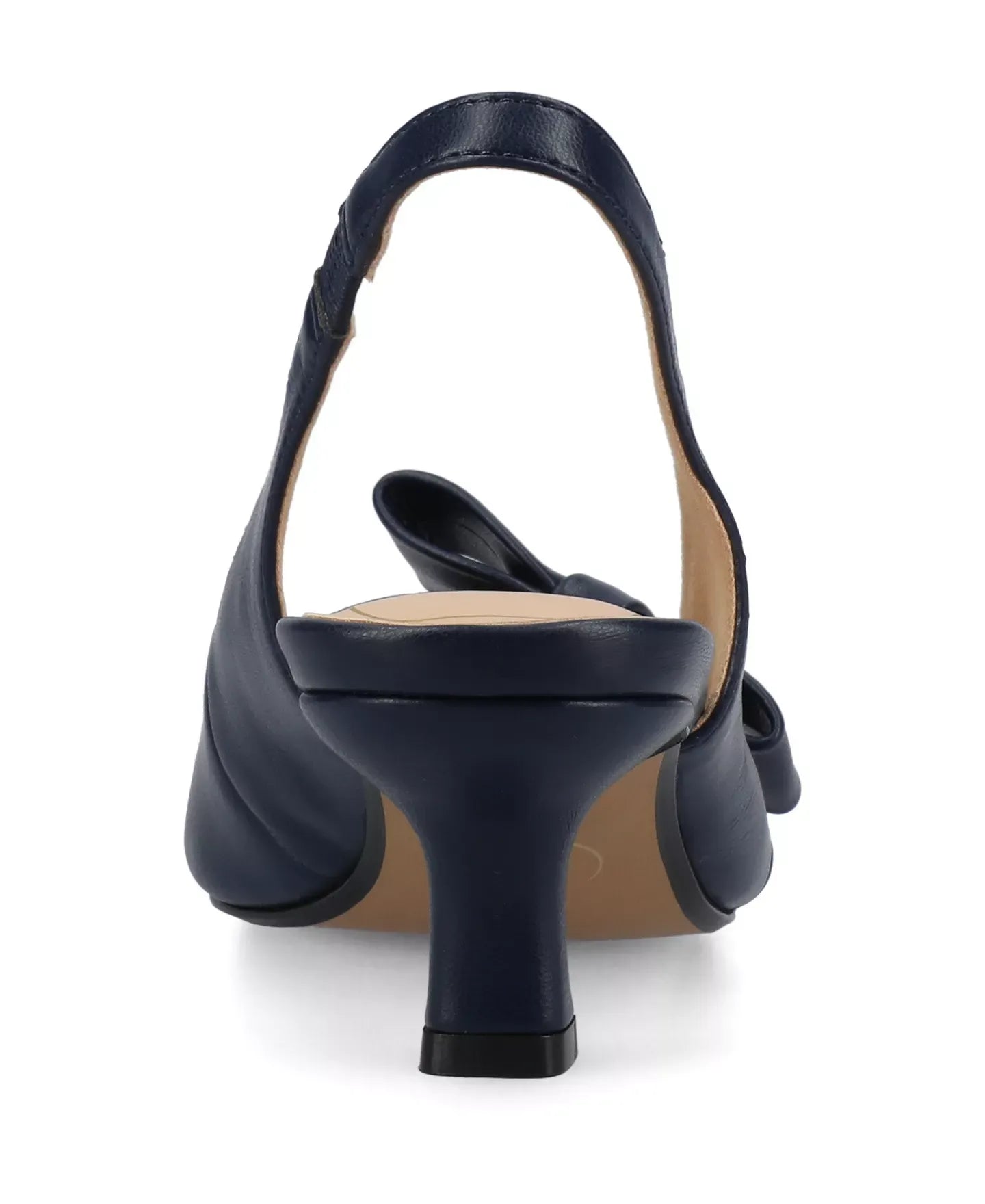 Journee Collection Women's Paloma Bow Kitten Heel Slingback Pumps Shoes