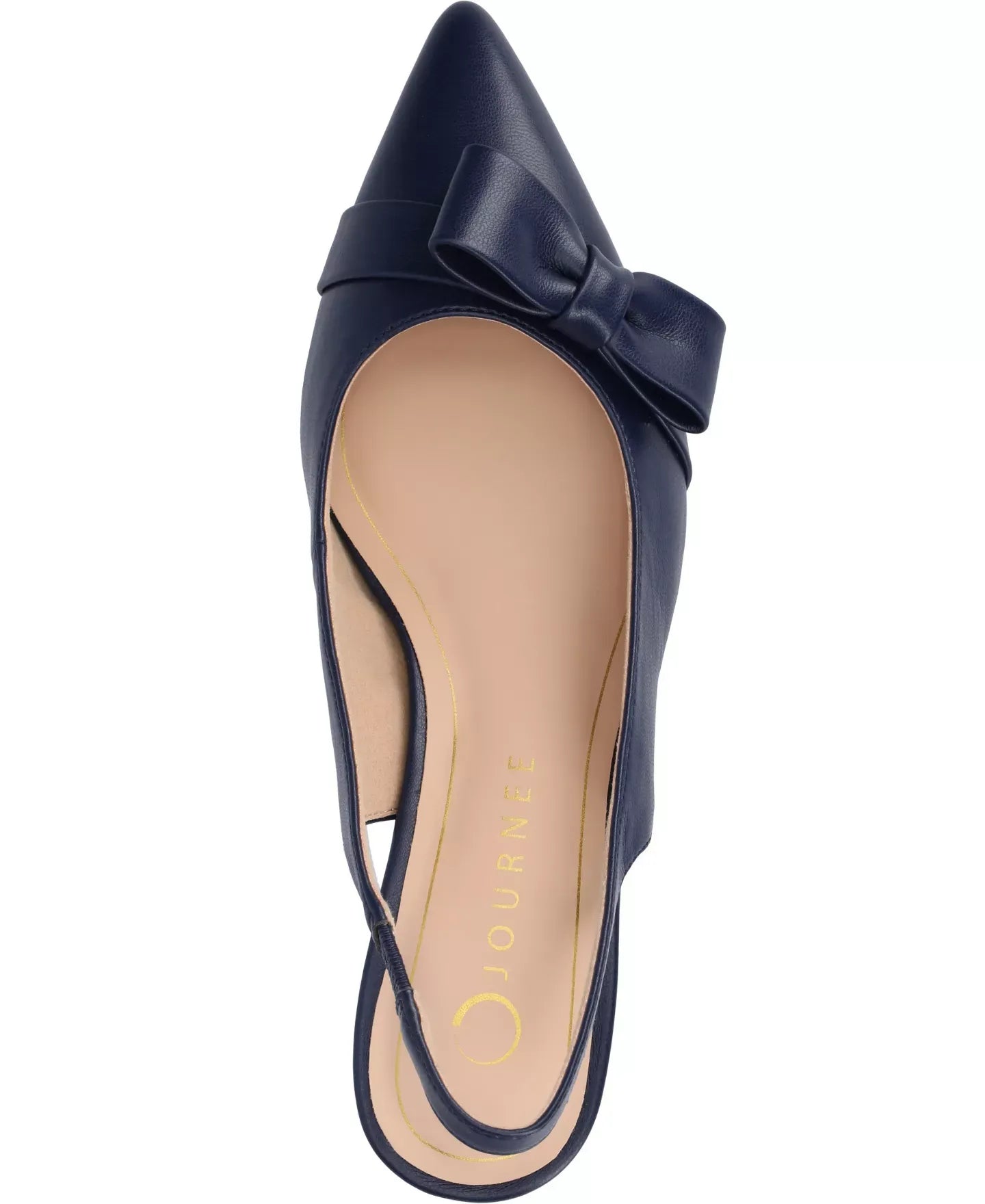 Journee Collection Women's Paloma Bow Kitten Heel Slingback Pumps Shoes