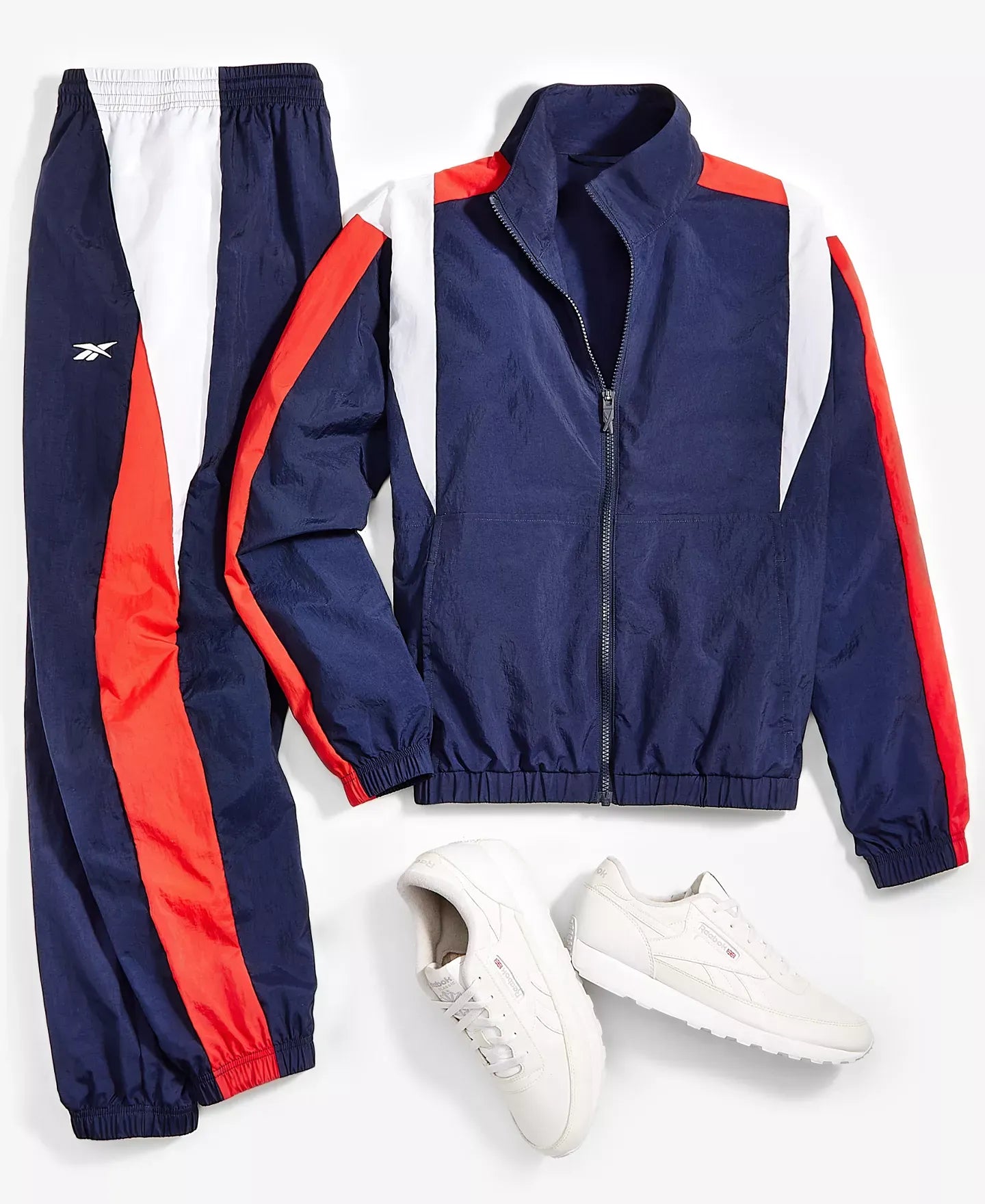 Reebok Women's Back Vector Colorblocked Track Jacket