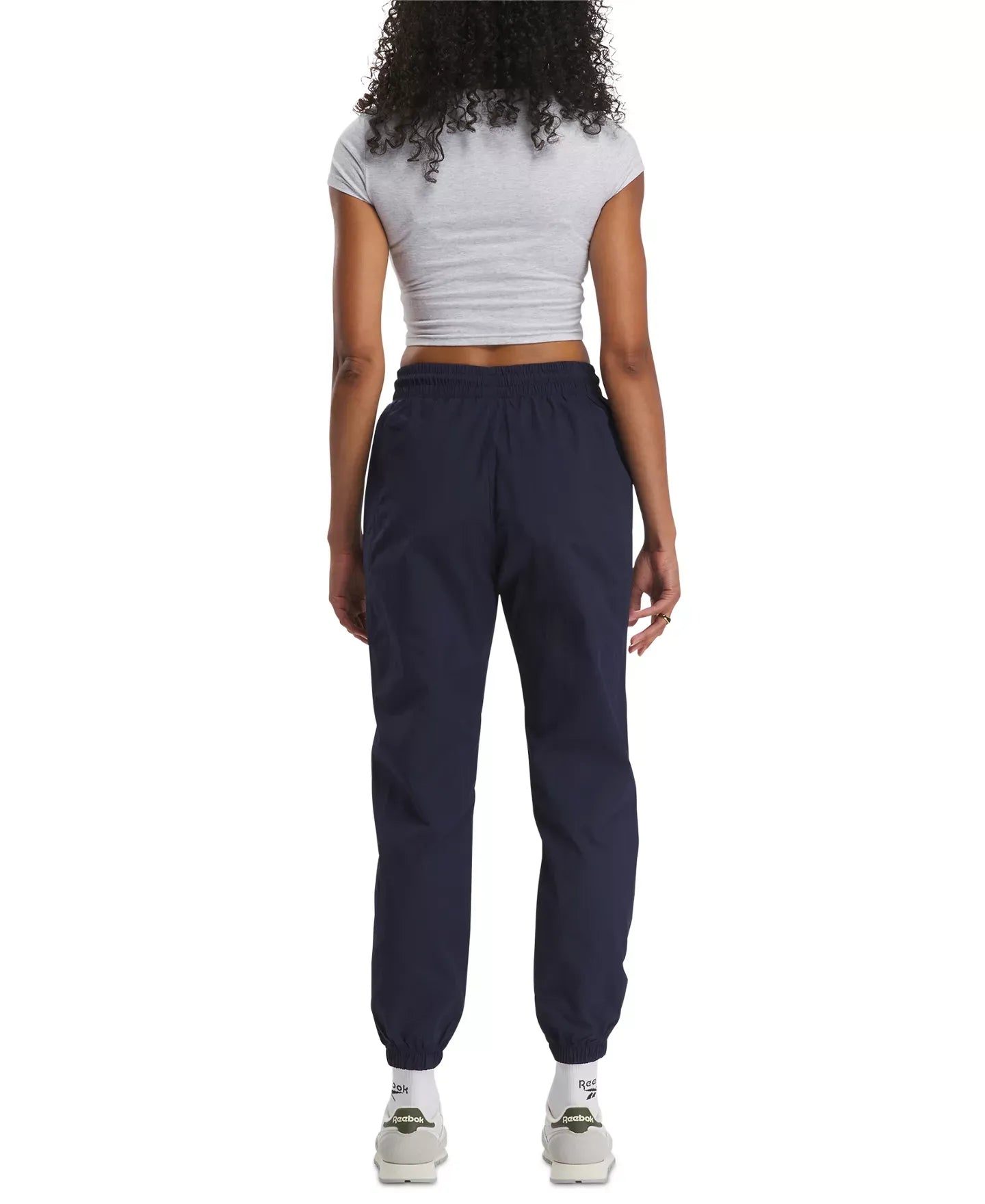 Reebok Women's Pull-On Logo Woven Track Pants
