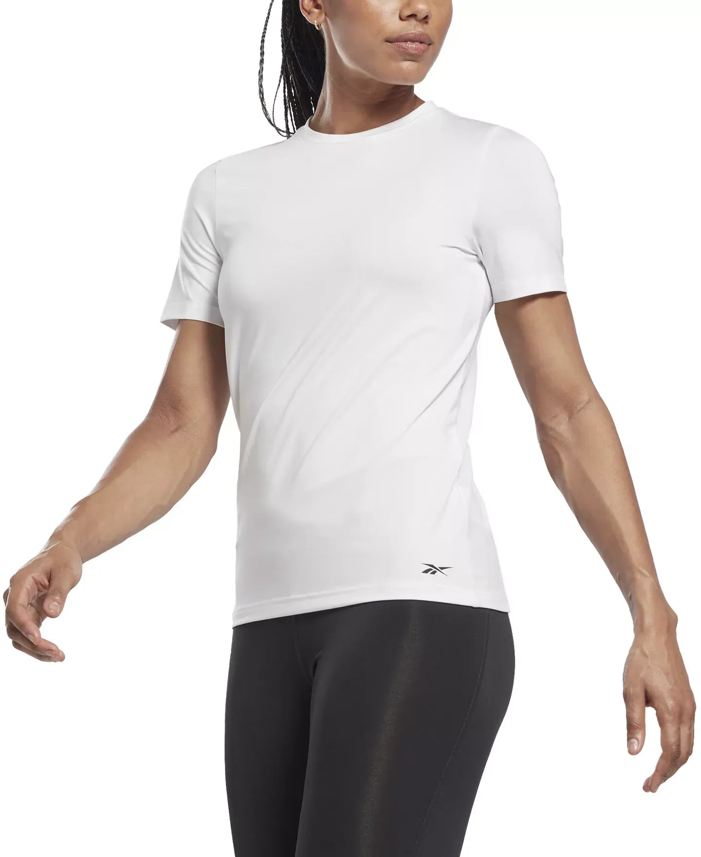 Reebok Women's Speedwick Slim Fit Crew Neck T-Shirt Top
