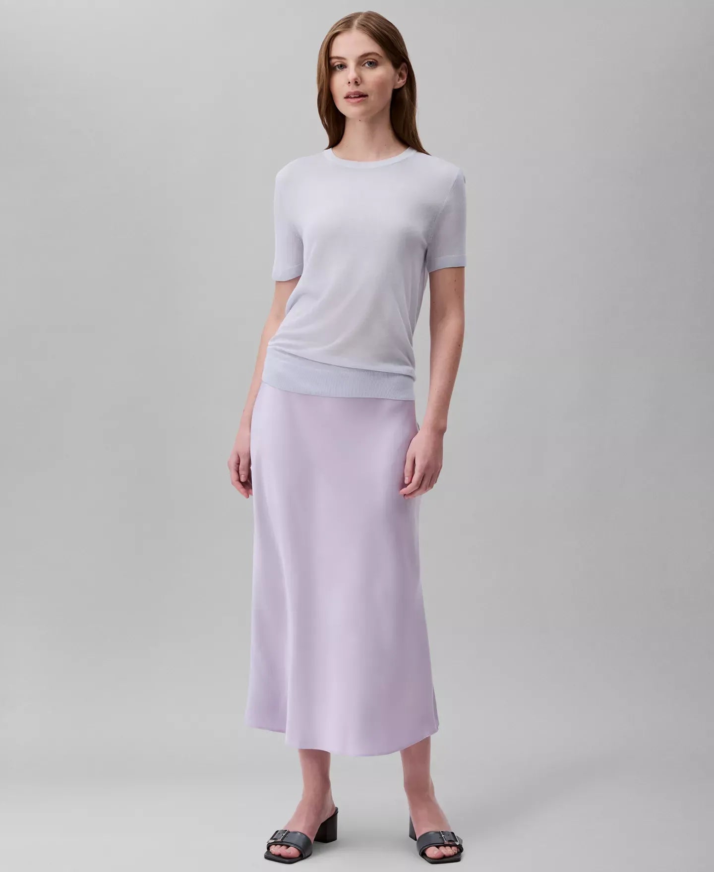 Calvin Klein Women's Fine Gauge Short-Sleeve Sweater