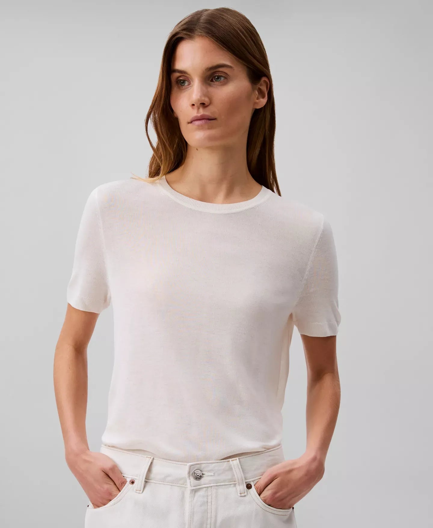 Calvin Klein Women's Fine Gauge Short-Sleeve Sweater