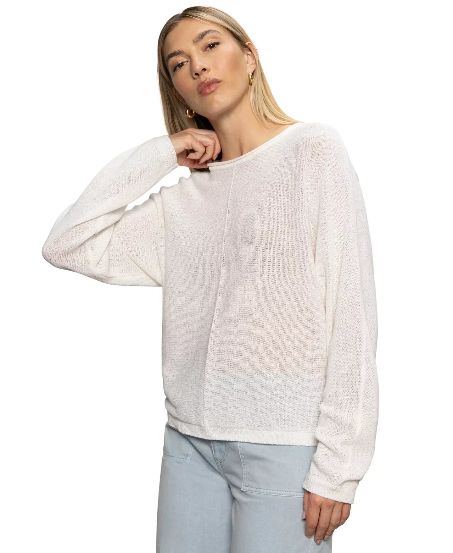 Sanctuary Women's Boat-Neck Dolman-Sleeve Sweater