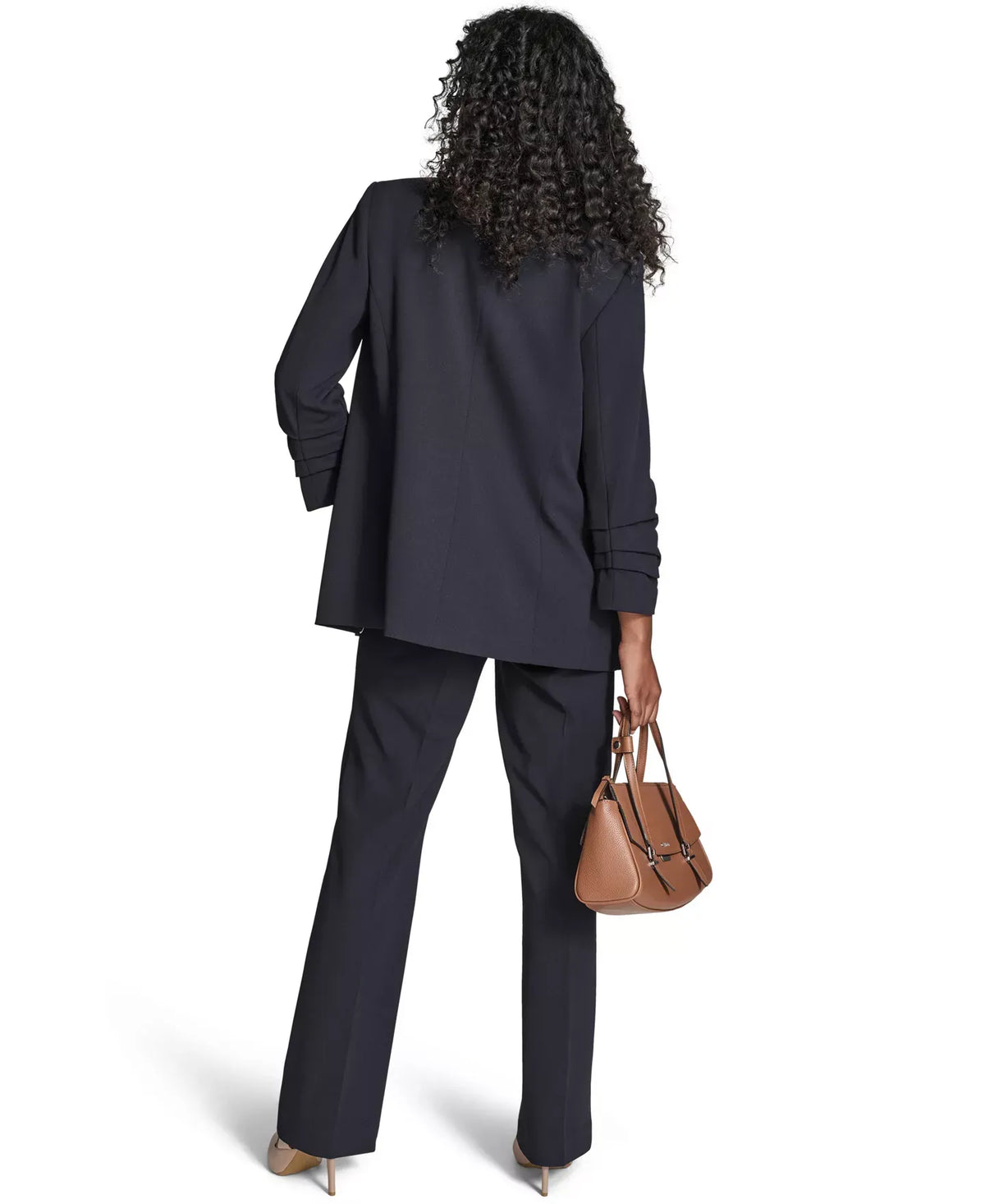 Calvin Klein Women's Collarless Scuba Crepe Jacket