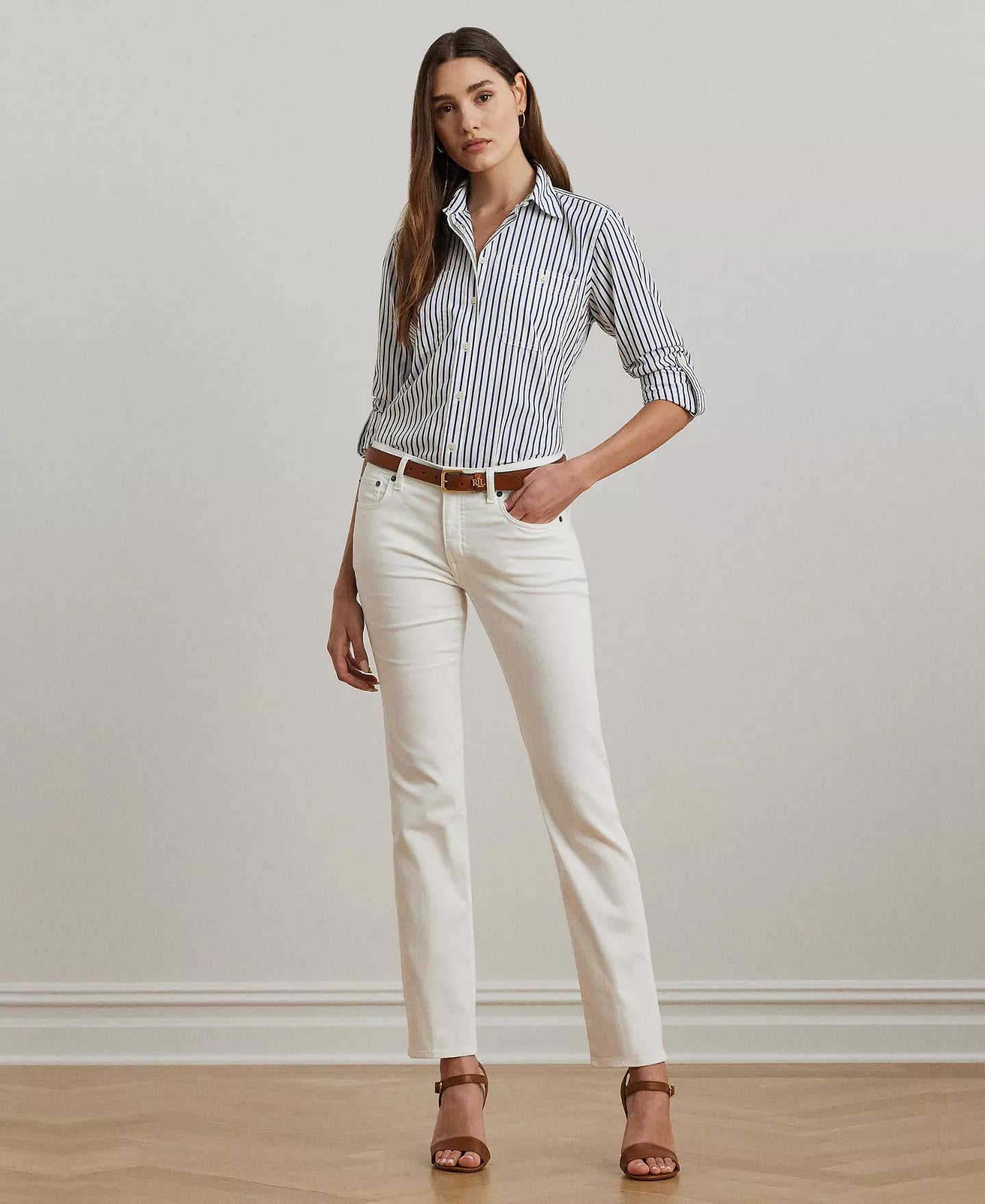 Lauren Ralph Lauren Mid-Rise Straight Jean, Regular and Short Lengths Jeans